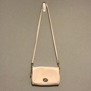 Coach White Leather Crossbody Bag